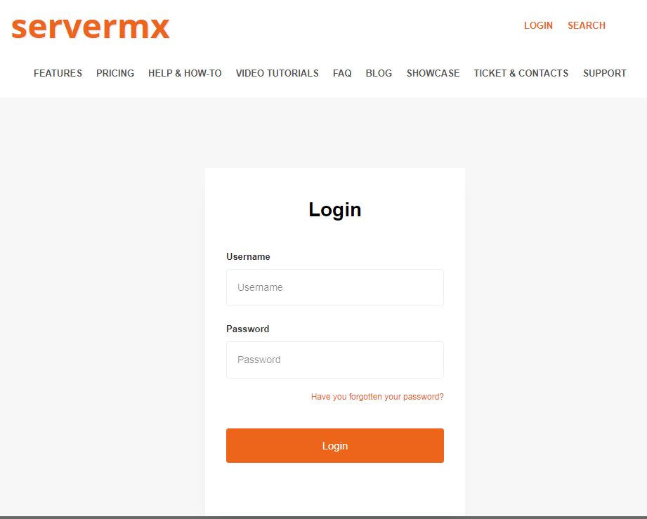 servermx login